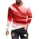 thumbnail image 1 of Blusas y camisas de manga larga con cuello redondo para hombre, blusa informal de manga larga con cuello redondo y estampado de rayas, blusa de poliéster para hombre, 1 of 4