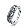 thumbnail image 1 of Apertura de anillo para mujer con apertura ajustable, anillo de monedas de cobre para transporte, joyería de anillo de bobinado multicapa de estilo retro chino, 1 of 5