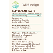 HerbEra Wild Indigo Tincture, Herbal Dietary Supplement for Immune Support, Wild Indigo (Baptisia tinctoria) Dried Root Extract, Natural, Alcohol-Free, Drops 2 oz