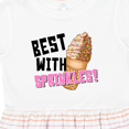 thumbnail image 4 of Inktastic Best with Sprinkles Ice Cream Twist Cone Girls Toddler Dress, 4 of 5
