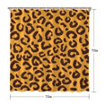 thumbnail image 5 of Yellow and Black Of Leopard Print Shower Curtain 72"x72" ,Bathroom Decorative Shower Curtains Set with 12 Hooks,Modern Waterproof Washable Shower Curtain, 5 of 6