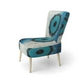 thumbnail image 3 of Designart "White Blue Minimalism Moon" Upholstered Abstract Collages Accent Chair and Modern & Contemporary Arm Chair - Multiple Color & Pattern, 3 of 7