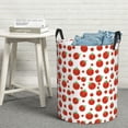thumbnail image 6 of Fuzoiu Hand Drawn Tomatoes Print Circular Hamper,Laundry Basket with Handle,Collapsible Laundry,Dirty Clothes Storage Basket,for Bedroom Bathroom Dorm Living Room-Small, 6 of 6
