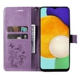 thumbnail image 3 of Dteck Compatible with Galaxy A14 5G Case,Embossing Butterfly Design with Credit Card Holder Slot Magnetic PU Leather Wallet Case Kickstand Cover for Samsung Galaxy A14 5G,Purple, 3 of 6