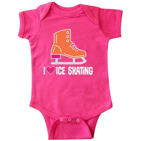 

Inktastic I Love Ice Skating Gift Baby Boy or Baby Girl Bodysuit