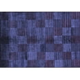 thumbnail image 1 of Ahgly Company Machine Washable Indoor Rectangle Checkered Blue Modern Area Rugs, 5' x 8', 1 of 4