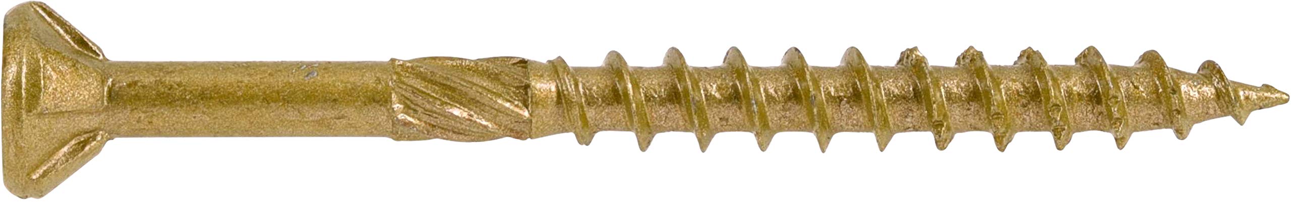 Hillman Power Pro #8 x 2 In. Bronze Ceramic Flat Head Star Exterior Wood Screw (3000 Ct., 1/4 Keg)