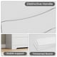 thumbnail image 5 of QinaQin Cómoda de madera con 6 cajones, mueble alto moderno con cajones profundos y cubierta amplia, ideal para recámara, sala, pasillo o cuarto infantil, 5 of 8