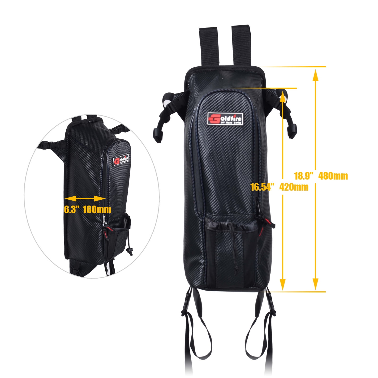 GoldFire Teryx KRX 1000 Bags UTV Storage Accessories Offroad Universal Center Seat Bag For Kawasaki Mule 4000 4010 2010-2022