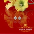 thumbnail image 6 of King of Bling's 0.20ct Diamond 925 Sterling Yellow Silver Women's & Men's Club Suit Earrings, 6 of 13