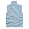 thumbnail image 3 of Men's Windproof Lightweight Collared Golf Vest Outerwear with Pockets, Softshell Sleeveless Jacket for Running Hiking Sports, 3 of 6