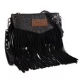thumbnail image 1 of Bolso bandolera Montana West Wrangler tipo clutch con flecos 27 x 5 x 17 cm, 1 of 7