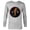 Athletic Heather, variant on Marvel Studios Deadpool & Wolverine Mask Claw-Slashed Icon - Long Sleeve T-Shirt for Men - Customized-White