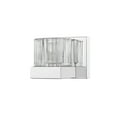 thumbnail image 2 of Z-Lite 468-1S Fallon 1 Light 6" Wide Ribbed Crystal Glass Bath Sconce - Chrome, 2 of 6