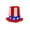 C, variant on erdimoy Uncle Sam Patriotic Star Striped Tall Top Hat, Red White Blue American Flag Costume Hat for 4th of July Independence Day Party Cosplay & Holiday Decor
