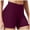 Dark Purple, variant on felwors High Waisted Biker Shorts Tummy Control Seamless Workout Yoga Running Volleyball Red for Size M