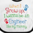 thumbnail image 4 of Inktastic Engineer Like Mommy Boys or Girls Baby Bib, 4 of 4
