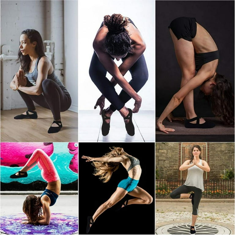 Women Girl Yoga Non Slip Skid Cotton Pilates Fitness Ballet Exercise Floor  Socks