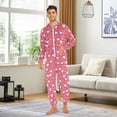 thumbnail image 3 of joogoo Hearts Unisex Adults Onesies Pajamas Jumpsuits L, 3 of 7