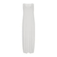 thumbnail image 3 of Summer Dresses for Women 2025 Fashion Plus Size Trendy Clothes 2025 Large Pocket Solid Color Sexy Round Neck Sleeveless Up to 65% off!, 3 of 4