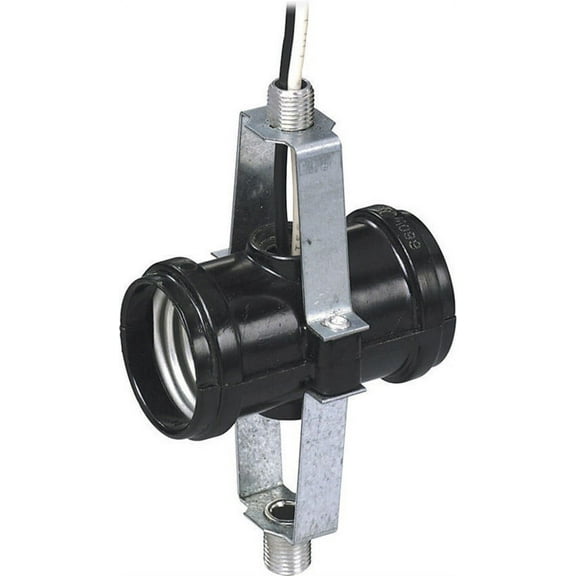 Leviton 04015-D4F 250V 660W Phenolic Medium Base 2-Light Keyless Cluster Socket