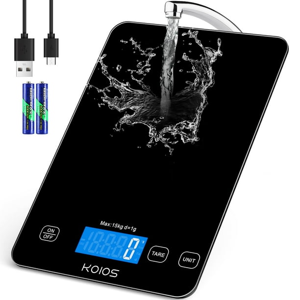Báscula digital para alimentos KOIOS K7H de 15 kg con graduación precisa