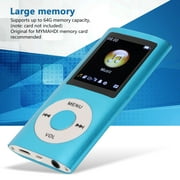 64GB MP3 Players, 1.8 Inch LCD Screen Music Player, Built-in HD Speaker, Mini Design, Hifi Sound[Blue]