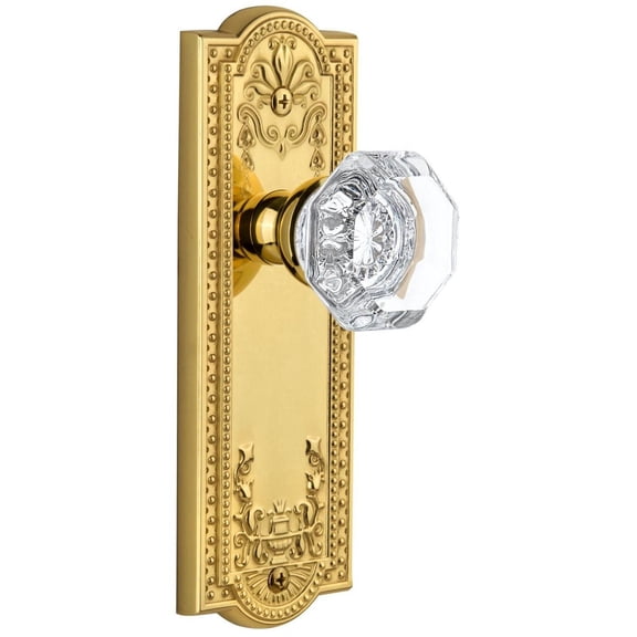 Grandeur 824515 Parthenon Solid Brass Rose Single Dummy Door Knob - Brass