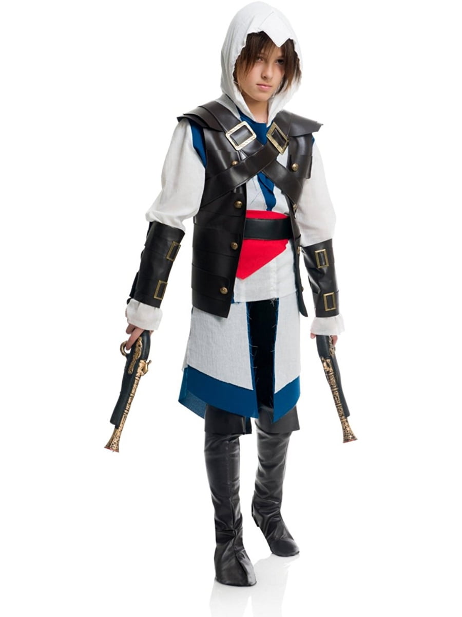 Child Cutthroat Pirate Corpse Costume Boys Halloween Fancy Dress Outfit Kids 