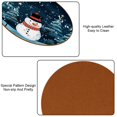 thumbnail image 5 of Christmas 6Pcs Round Microfiber Leather Car Coasters, 11x11 cm/4.3x4.3 in Size, Cup Holder Mat for Drinks, Absorbent Car Accessories, 5 of 6