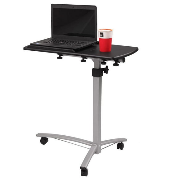 Ktaxon Adjustable Rolling Table Desk Laptop Notebook Stand Tiltable Tabletop Desk Sofa/bed Side Table Hospital Table Stand Lockable Casters