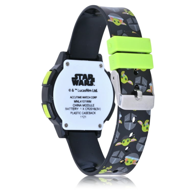 Star Wars Mandalorian Baby Yoda Unisex LED Watch with Silicone Strap MNL4101WM