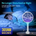 thumbnail image 3 of Electric Fly Swatter, Outdoor Indoor Tennis Fly Zapper, Handheld Bug Zapper Racket, Electric Mosquito Swatter, Mosquito Killer Lamp, USB Rechargeable Portable Fly Zapper, 3 of 7
