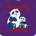 thumbnail image 4 of Inktastic My Mommy Loves Me Panda Boys or Girls Baby Bib, 4 of 4