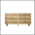 thumbnail image 4 of 59.06"6-Drawers Rattan Storage Cabinet Rattan Drawer,for Bedroom,Living Room,Natural (Same SKU:W757P151920), 4 of 8
