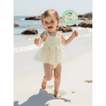 thumbnail image 5 of Rovasas Baby Girl Romper Dress Sleeveless Embroidery Jumpsuit Headband, 5 of 9