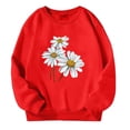 thumbnail image 2 of CAIXIA Toddler Girls Sweatshirts Crewneck Fashion Long Sleeve Color Block Kawaii Cartoon Fall Pullovers Going Out Tops Outfits Clothes for Girls Shirts, 2 of 4