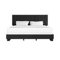 thumbnail image 6 of Reece Channel Stitched Upholstered King Bed, Black, by Hillsdale Living Essentials, 6 of 15