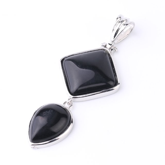 Pendentifs Géométriques en Forme de Goutte d'Eau Quartz pour Colliers Femmes Hommes