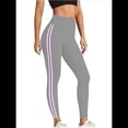 thumbnail image 3 of de Compresión para Control de Abdomen para Mujer, Pantalones de Yoga para Correr y Hacer Ejercicio con Cintura Alta. Rosa Gris XXL, 3 of 8