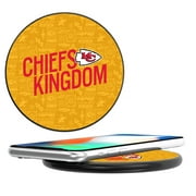 Keyscaper Black Kansas City Chiefs Illustrated Wireless Charger