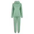 thumbnail image 5 of Sweatsuits for Women 2 Piece Hoodie Sweatshirt Wide Leg Sweatpants Loungewear Sets Fall Essentials Athletic Set, 5 of 5