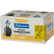 100 Pack 42" x 48" 1.0 Mil Strong Clear Oxo-Biodegradable Garbage Bags