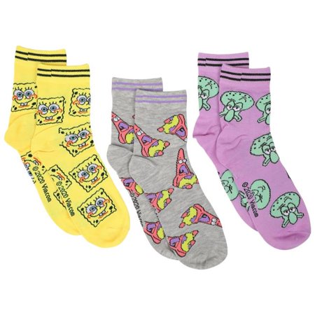 

Characters Womens Quarter Socks Pack of 6