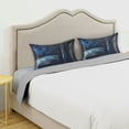 thumbnail image 3 of Yayeee Pillowcase Standard Size Set of 2 Satin Wrinkle Resistant Pillow Case, Window Earth, 3 of 7