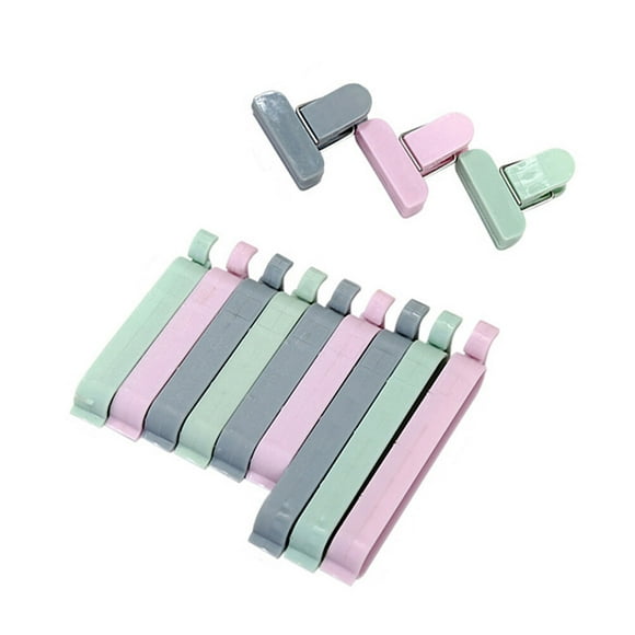 36 clips para sellar alimentos, prácticos clips para bolsas de refrigerio, para el hogar y la cocina (colores variados)