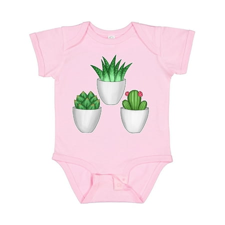

Inktastic Succulents and Cactus Illustration Gift Baby Boy or Baby Girl Bodysuit