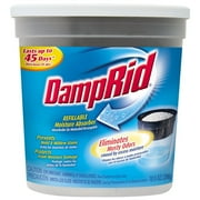 Damp Rid FG01K Refillable Moisture Absorber Air Dehumidfier, Odorless, 10.5 Oz, Each