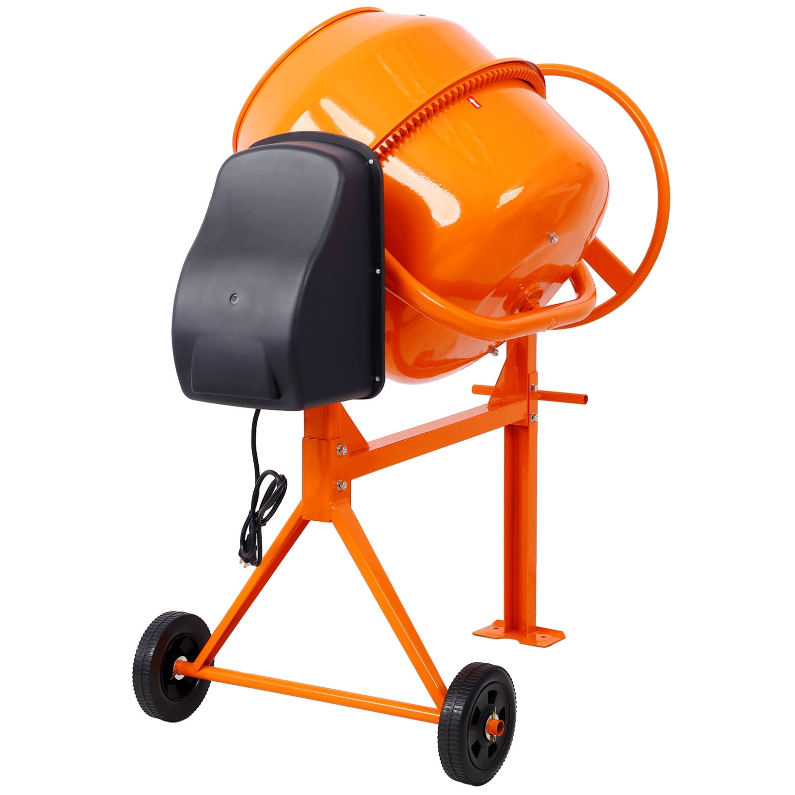 Cu. Ft Electric Cement Mixer - 650W Portable Concrete Mixer Machine for Mortar, Stucco & Feed