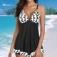 thumbnail image 2 of MKLEKYY Trajes De Baño mujer Natacion 2023 New Tankini Swimwear Fixed Print Split Size Women'S Swimwear, 2 of 5